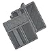 DII French Stripe, Kitchen Collection, Chambray Gray, Potholders, 2 Count