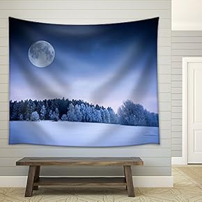 Yellow Fog and Chinese Mountain - Fabric Wall Tapestry Home Decor - 51x60 inches