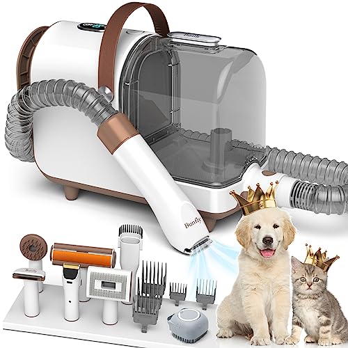 Bunfly Dog Grooming Kit Vacuum Suction 99% Pet Hair, Pet
