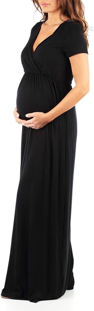 Women's Maternity Short Sleeve Dress - Made in USA at  Women’s Clothing store