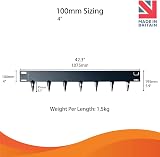 CORE EDGE Flexible Steel Lawn Edging 100mm Face Brown Garden Border view 2