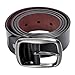 Kingstar Men's Brown Leather Casual Jean Belt,38mm Smooth Reversible Ratchet bridle Dress belts with Adjustable Single-prong Buckle