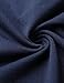 KAIUSI Men's Contrast Color Crew Neck Long Sleeve Casual T-Shirt Top Medium Blue