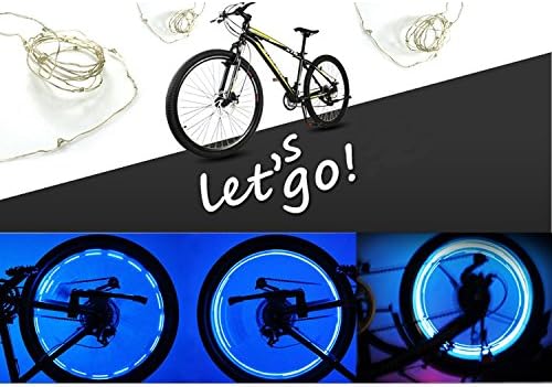 Ultra Bright 20-LED Bicycle Bike Rim Lights LED Colorful Wheel Lights - Colorful Bicycle Tire Accessories (blue)