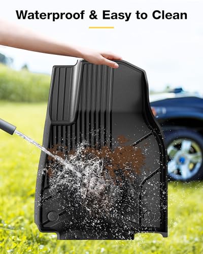 3W 9 Piece Set Floor Mats & Boot Liner & Seat Back Cover Fit for Tesla Model Y 2021-2024, All Weather Dog Friendly TPE Car Mats Anti-slip Heavy Duty Tesla Accessories (Not for Model Y Juniper)