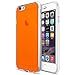 iPhone 6 Plus Case, Maxboost [Liquid Skin Pro] Case For iPhone 6 Plus 5.5-Inch - Color Seamless integrated Shock-Absorbing Bumper Transparent Back Panel Protective Cover - Neon Radiant Orange