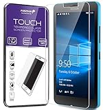 Fosmon Microsoft Lumia 640 XL Tempered Glass Screen Protector - TOUCH 0.26mm ULTRA THIN (Shatter Proof | Oleophobic Coating) HD Clear Glass Screen Protector for Microsoft Lumia 640 XL - 1 Pack