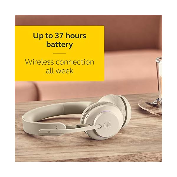 Jabra-Evolve2-65-Wireless-PC-Headset-with-Charging-Stand--Noise-Cancelling-Microsoft-Teams-Certified-Stereo-Headphones-With-Long-Lasting-Battery--USB-C-Bluetooth-Adapter--Beige Jabra Evolve2 65 Wireless PC Headset with Charging Stand – Noise Cancelling Microsoft Teams Certified Stereo Headphones…