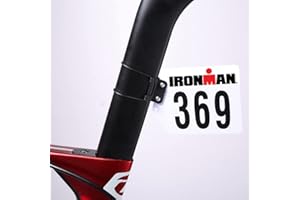 Cestbon Bike Race Numbers Plate Triathlon Bike Numbers Mount for Seat Post Cycling Racing Number Holder