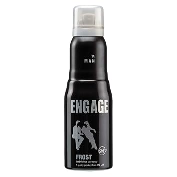 Engage New Metal Range Frost Deodorant Spray For Men, 150ml / 100g