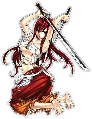 Erza Scarlet Fairy Tail Anime Car Window Decal Sticker 008