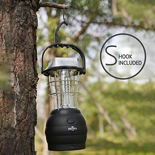 MetaKit Solar Powered Lantern 60 LED 5 Way to Charge Hand Crank Camp
