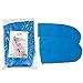 Pana® Brand Reusable *BLUE* Thermal Cloth Insulated Mitts with Velcro for Paraffin Wax Heat Therapy Spa Treatments/Self Tanning