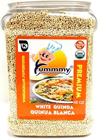 Quinoa, Yummmy Organic White Quinoa, 48 Oz, Kosher certified