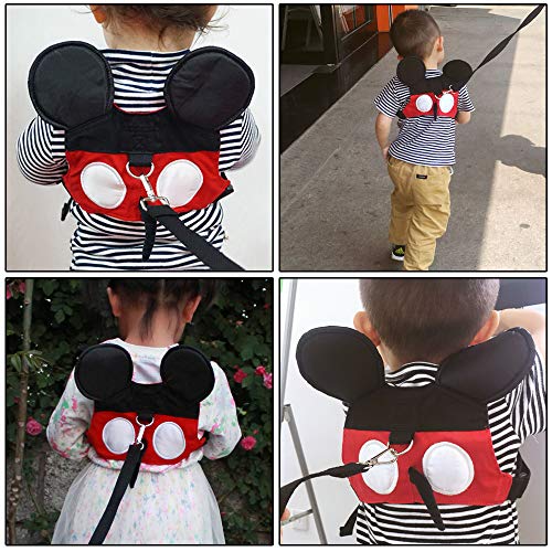 MPAYIXUNGS Baby Safety Walking Harness-Child Toddler Anti-Lost Belt Harness Reins Toddler Anti-Lost Belt with Safety Leash Mini Strap for Boys and Girls FF10026 - Thumbnail 2