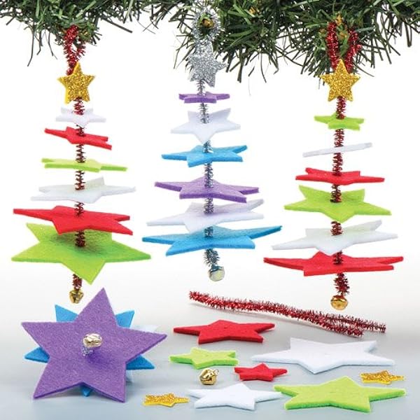 Lavoretti Di Natale Da Appendere All Albero.Baker Ross Kit Decorativi Alberi Di Natale Con Stelle Perfetti Per Creazioni Fai Da Te Decorazioni E Lavoretti Artistici Natalizi Di Bambini E Bambine Confezione Da 6 Amazon It Commercio Industria E Scienza