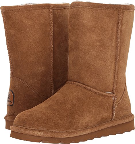BEARPAW Women's Elle Short Winter Boot, Hickory II, 10 M US
