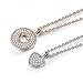 Qianse Honey You Stole My Heart Script Necklaces Set Made With Swarovski Crystals
