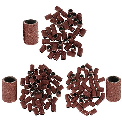 SunniMix 50 Piece Nail Drill Sanding Band Machine Replacement Bits Pedicure Tool 80# - 180# (Fine Grit)