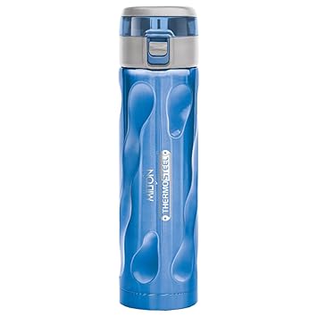 Milton Stylish-500 Thermosteel Water Bottle, 500ml, Blue