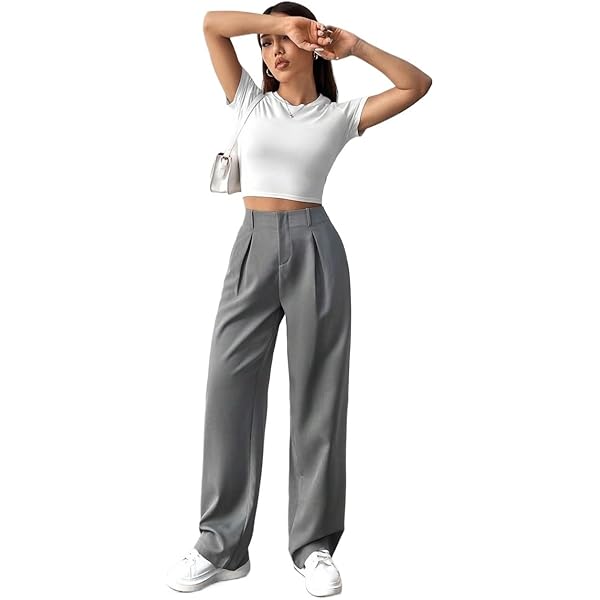 SECOLI 2024 Wide Leg Long Pant for Women Women Solid Color SECOLI 2024 Wide Leg Long Pant for Women Women Solid Color