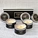 Caitlins Home Scented Candles Vanilla, Lavender, Rose Scents Natural Soy Wax, Portable Tin Travel Candle Gift Set
