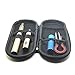 Carrying Case Portable Protection Hard Case Mini Universal Portable Bag Carbon Fiber Pattern with Hook Clip Key Chain for Kanthal Wire, E-Cigarette, Vapes, Vape Mods and E-Liquid