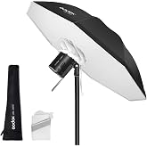 Godox UBL-85S 85cm 33.4&rdquo; Silver Inner Reflective Umbrella | Photography Studio Soft Light Umbrella with Large Diffuser Cover for Video Shooting