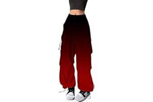 HBDHEJL Camo Cargo Pants Women Wide Leg Parachute Sweatpant High Waisted Flowy Baggy 2024 Summer Teen Girl Y2K Trendy Clothes