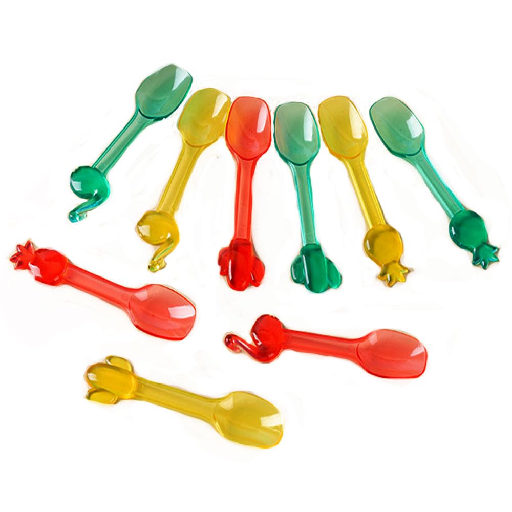 9 Pcs Dessert Spoons Plastic Spoons Ice Cream Spoons Sturdy and Reusable Portable Spoons for Party and Daily Use Great for Desserts Sampling or Appetizers The Product