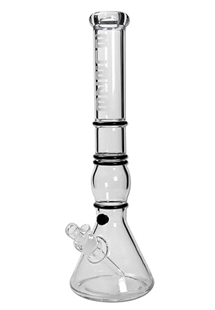 SF Blaze Glass Rubber Line Kolben Bong 45 cm GRAVIERT (H: 450 mm; Ø: 50 mm)