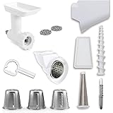 KitchenAid DRTVICE5 (FGA+RVSA+FVSP) Stand Mixer Attachment Pack Food Grinder/Fruit Vegetable Strainer/Rotor Slicer Shredder
