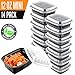 Chefible [14 Pack Small 12 oz. Mini Single Compartment Meal Prep Container, Food Storage, Bariatric Meal Prep, Durable, BPA-free, Reusable, Washable, Microwavable, Perfect for Diet Portion Control!