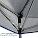 PHI VILLA 10 x 10 ft Portable Pop-Up Canopy Straight Leg, 100 Sq. Ft of Shade, Blue