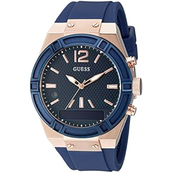 GUESS Womens Stainless Steel Connect Smart Watch - Amazon Alexa, iOS and Android Compatible iOS and Android Compatible