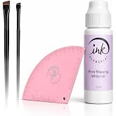 Ink Permanent String-Free Brow Mapping Kit, Ink Roller, Ruler and Brushes | String-free brow mapping system with ink roller, ruler and brushes for clean brow shaping, symmetry checks, home and PMU use.