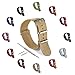 UNITED Watch Bands - NATO Band - Choice of Color & Width; 18mm 20mm 22mm 24mm -Ballistic Nylon Strap Watch Band Replacement for Men or Women -Durable, Comfortable, Waterproof -Stainless Steel Buckles