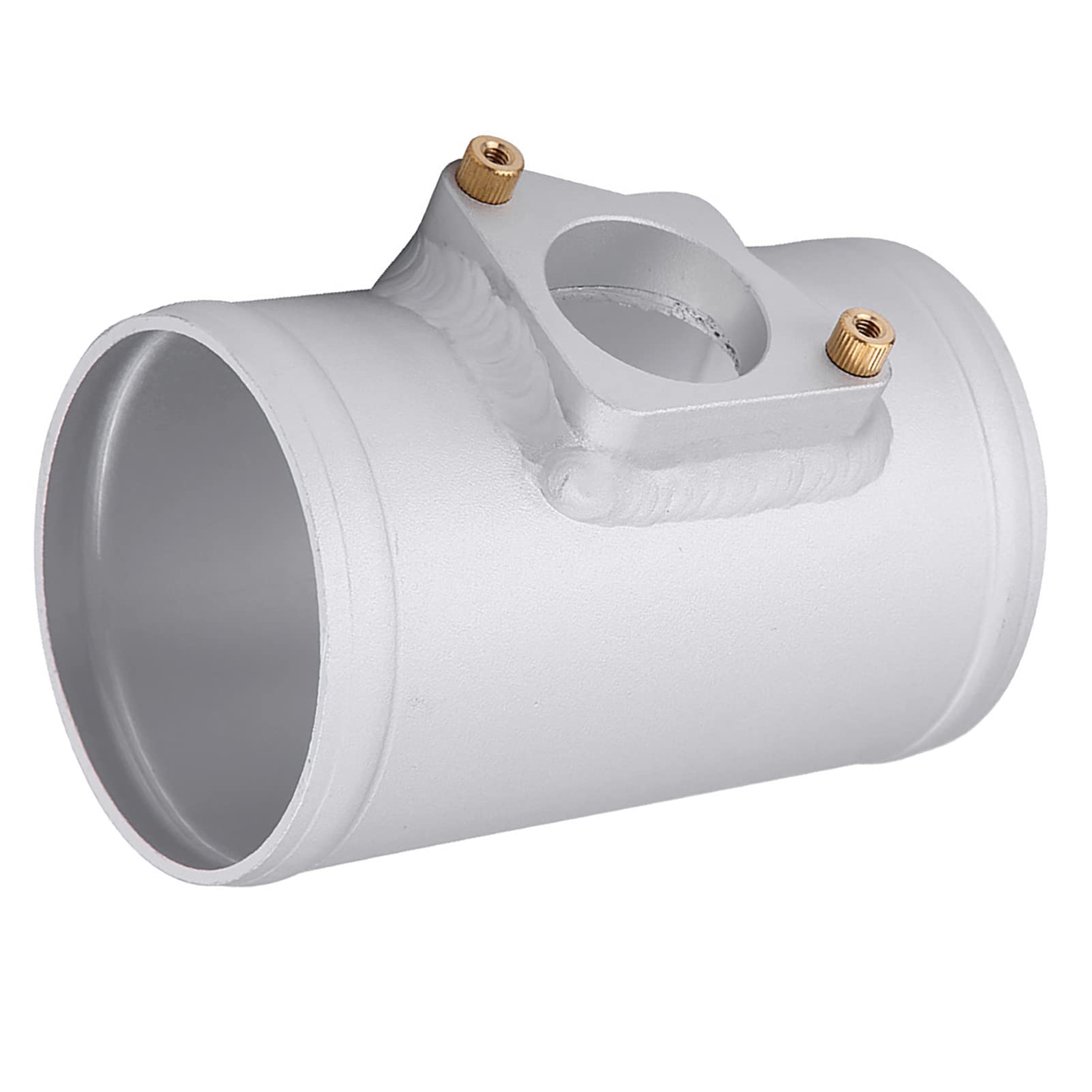 Air Flow Meter Base, Air Flow Sensor Adapter Aluminum alloy Car Air Flow Intake Meter Base Silver for Air Intake Meter Mount 63 70 76 83mm(Outer diameter70MM), Fuel System,air intake system