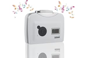 2 in 1 Cassette to MP3 Converter, Portable USB Capture, Audio Music Tape to Digital Converter with Earphone, Player Adapter f