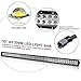 Racbox 52 Inch Off road LED Light Bar + 2 X 4 inch LED Pods Light + Windshield Mounting Brackets with Wiring Harness Set for Jeep Wrangler JK Unlimited JKU Rubicon Sahara 2007-2018