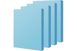 Aisetmoon 4 Pack XPS Foam Sheet Panel 12x7.5x1 inch, Blue Polystyrene Craft Foam Sheets for Party Decoration, DIY Modeling Ar