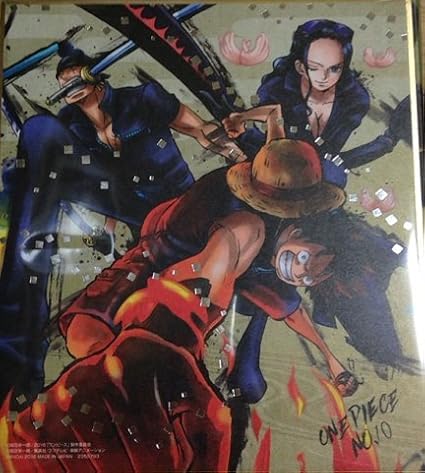 Amazon One Piece 色紙artレア ルフィ ゾロ ロビン アニメ 萌えグッズ 通販