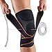 WEFOREVER Compression Knee Sleeve/Knee Brace with Adjustable Strap and Silicone Ring for Running, Jogging, Sports, Joint Pain Relief, Arthritis and Injury Recovery Large Size-Single Wrap