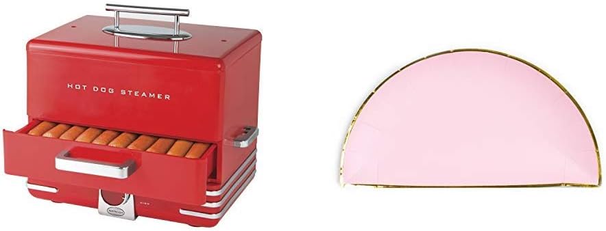 Nostalgia HDS248RD Extra Large Diner Style Hot Dog Steamer with