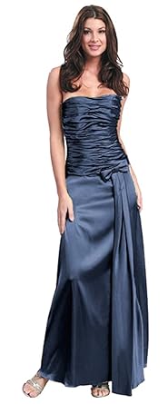 Nachtigall+Lerche Abendkleid lang elegant Abschluss-Ballkleid Abi-Ballkleid Brautjungfernkleid für Hochzeit Brautmutterkleid 