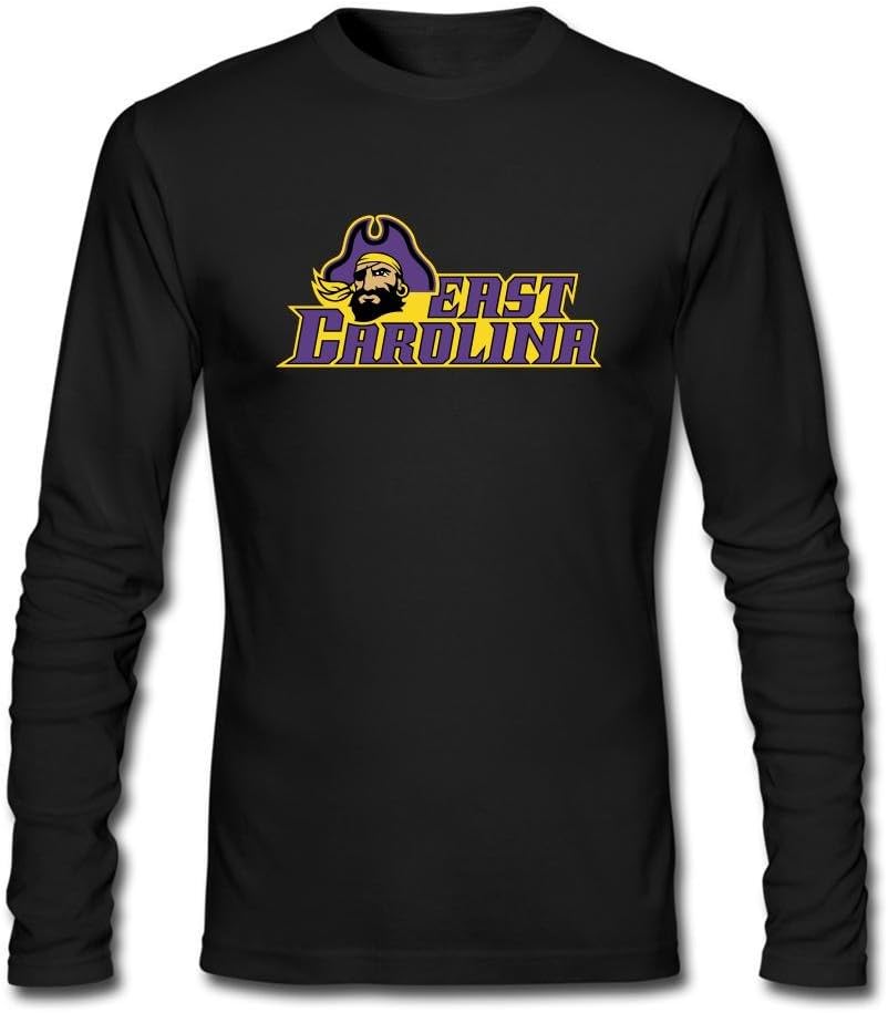 Kettyny Men's East Carolina Pirates Long Sleeve T Shirt