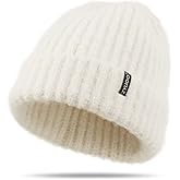 Zylioo Oversize XXL Chunky Beanie Cap for Men Women,Stretchy Thick Warm Knit Hat,Winter Snow Hats for Cold Weather