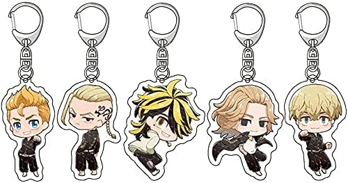 Amazon For 東京卍リベンジャーズ キーホルダー 10点セット For 東京リベンジャーズ 花垣 武道 三ツ谷隆 羽宮 一虎 松野 千冬 場地圭介 万次郎 アニメペンダント For 東京卍會 キーチェーン イベント 萌えグッズ アクリル カラビナ 携帯ストラップ 鍵 自動車 飾り 5
