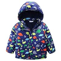 umkaumka Boys Parka Coat Winter Jackets Hooded Thick Waterproof 3T - 4T