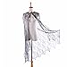 Wraith of East Sexy Adult Women's Gothic Spider Web Cape Party Cosplay Cloak 45inch (Cape)